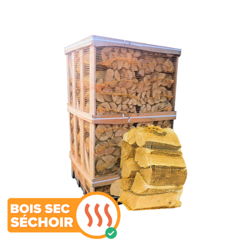 bois-de-chauffage-feuillus-box-filet 3 palettes de 2,5 stères – 25cm – Image 1